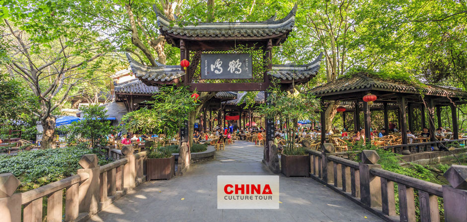 Heming tea house in Chengdu