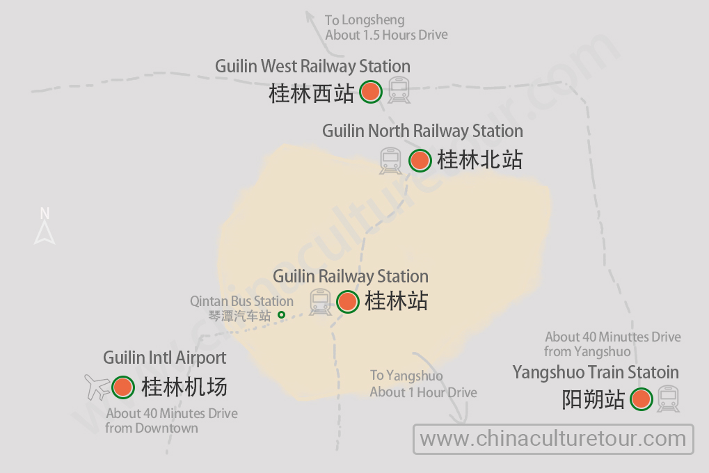 Guilin Travel Map