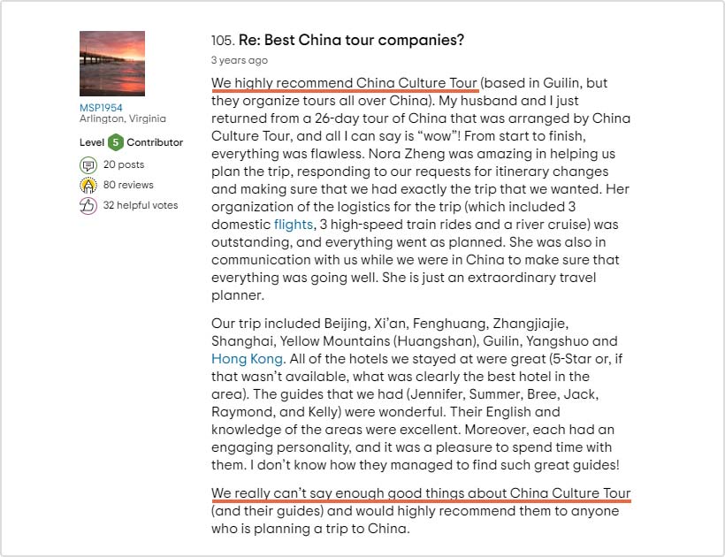 Best China Tours from USA
