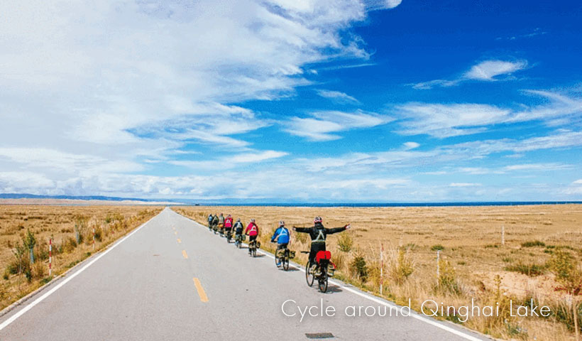 Cycle around Qinghai Lake